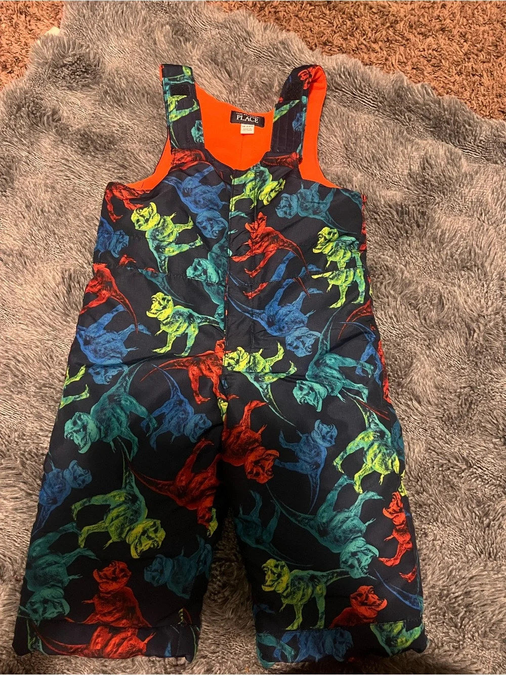 The Children's Place Orange Fleece-Lined Jacket